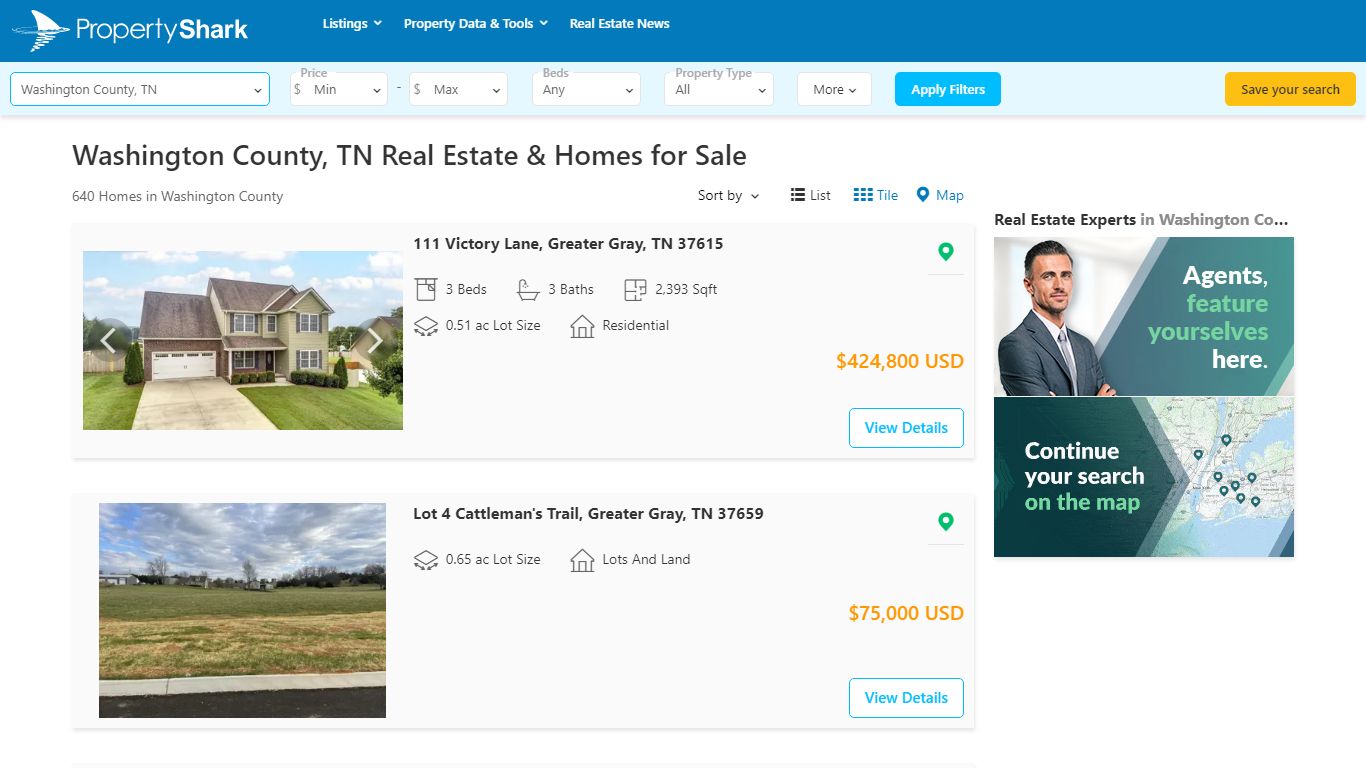 619 Homes for Sale in Washington County, TN | PropertyShark